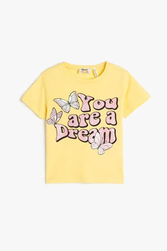 تی شرت آستین کوتاه بچگانه دخترانه کوتون Koton کد 3SKG10255AK