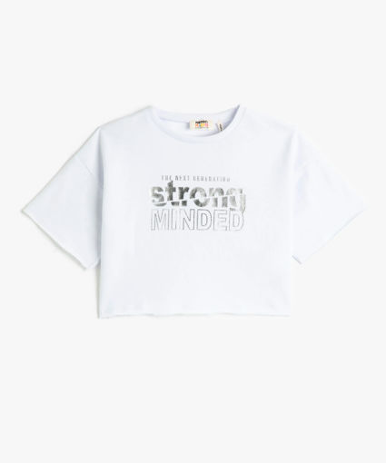 تی شرت آستین کوتاه بچگانه دخترانه کوتون Koton کد 3SKG10383AK