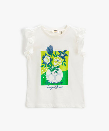 تی شرت آستین کوتاه بچگانه دخترانه کوتون Koton کد 3SKG10175AK