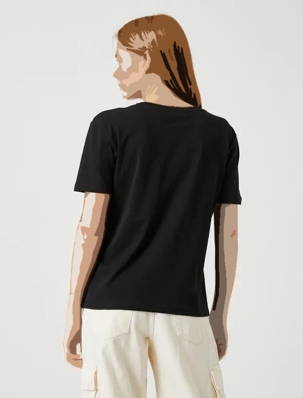 تی شرت آستین کوتاه زنانه کد 3SAK50246EK