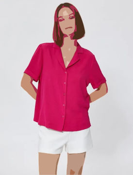 پیراهن آستین کوتاه زنانه کد 3SAK60021PW