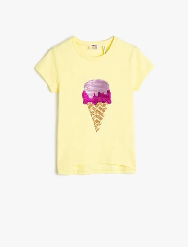 تی شرت آستین کوتاه بچگانه دخترانه کوتون Koton کد 3SKG10124AK