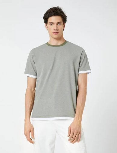 تی شرت آستین کوتاه بیسیک مردانه کوتون Koton کد 3SAM10985HK