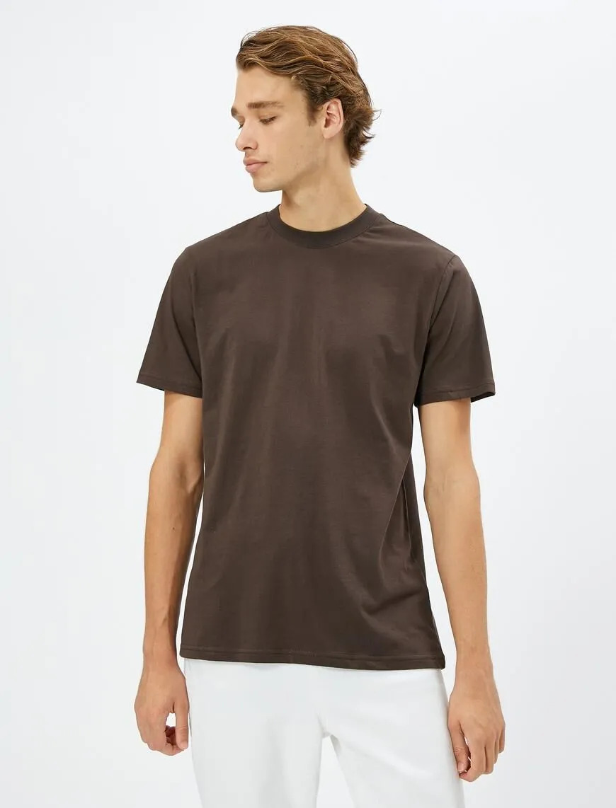 تی شرت آستین کوتاه بیسیک مردانه 4WAM10052HK