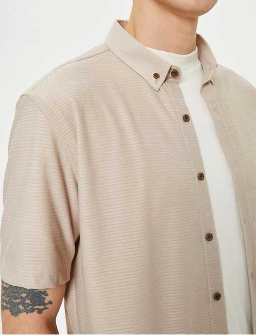 پیراهن آستین کوتاه مردانه کوتون Koton کد 4SAM60003HK