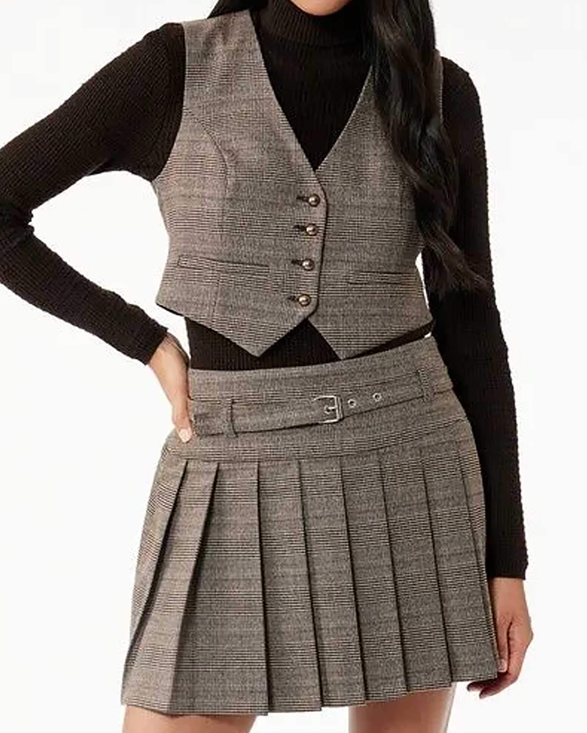 جلیقه طرح دار زنانه کوتون Koton کد 6WAK20214EW