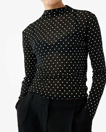 تی شرت طرح دار زنانه کوتون Koton کد 6WAK50203EK