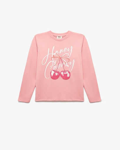 خرید تی شرت آستین بلند  دخترانه کوتون Koton کد 6WKG10097AK تی شرت آستین بلند  دخترانه کوتون Koton کد 6WKG10097AK