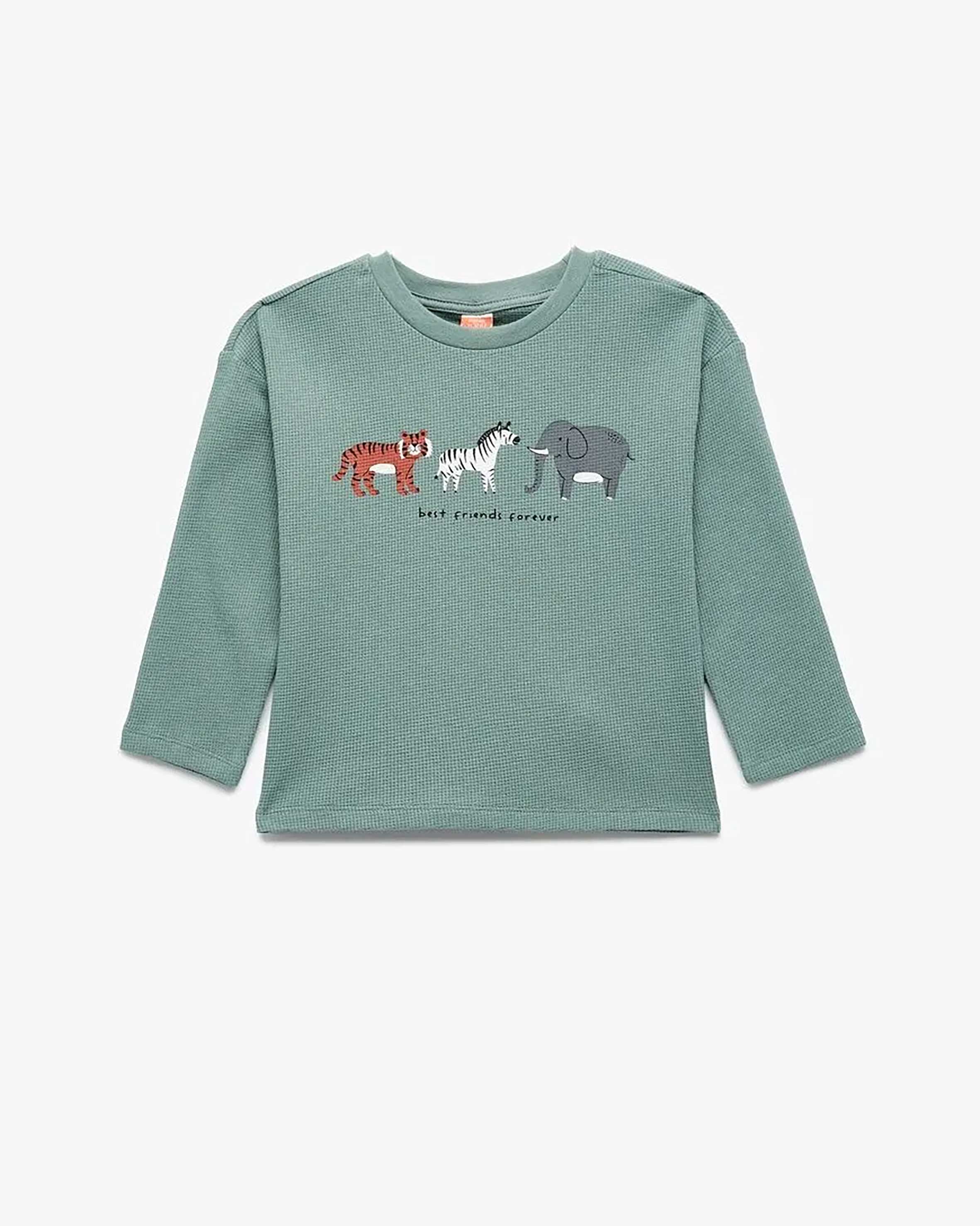 تی شرت آستین بلند  نوزاد پسر کوتون Koton کد 6WMB10206TK