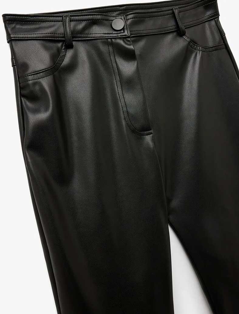 شلوار چرم زنانه کوتون Koton کد 6WAK40014PW