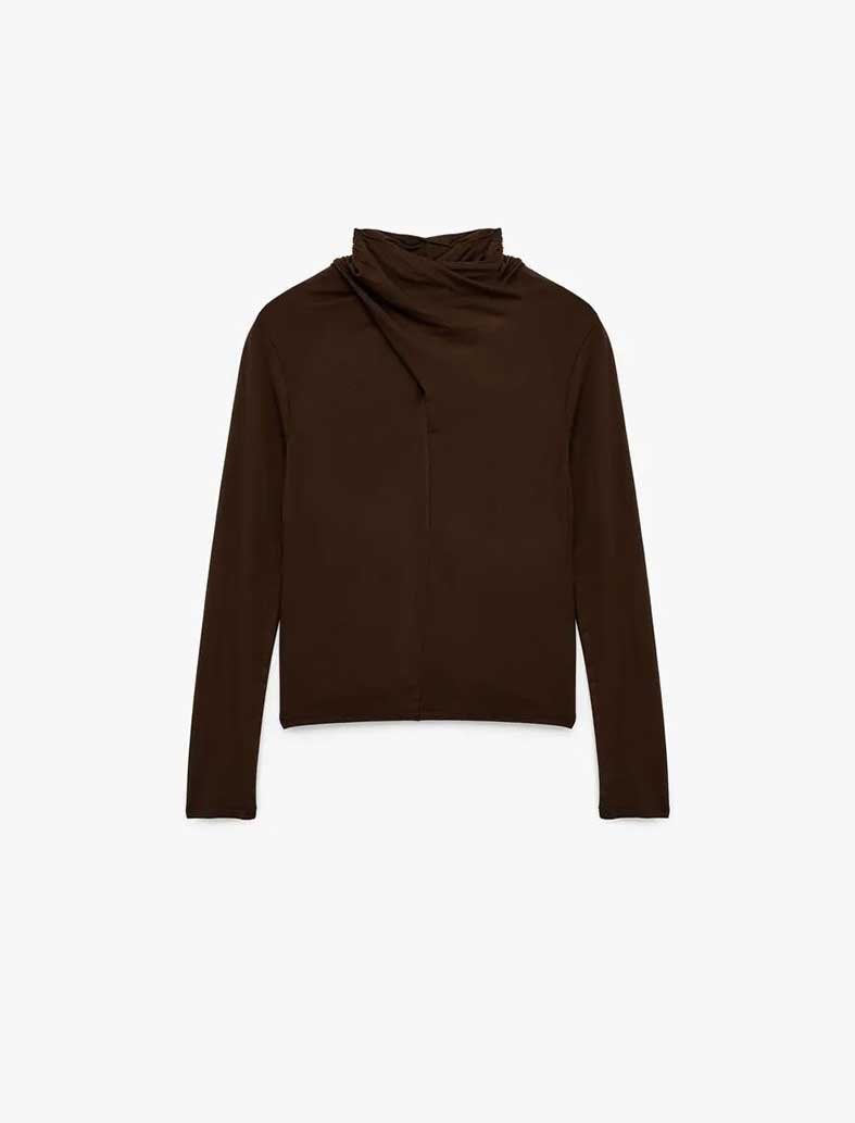 تی شرت آستین بلند زنانه کوتون Koton کد 6WAK50002EK