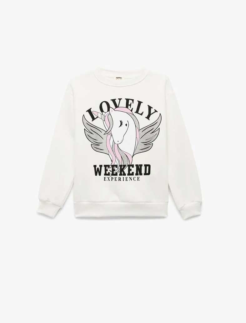 سویشرت دخترانه کوتون Koton کد 6WKG10071AK