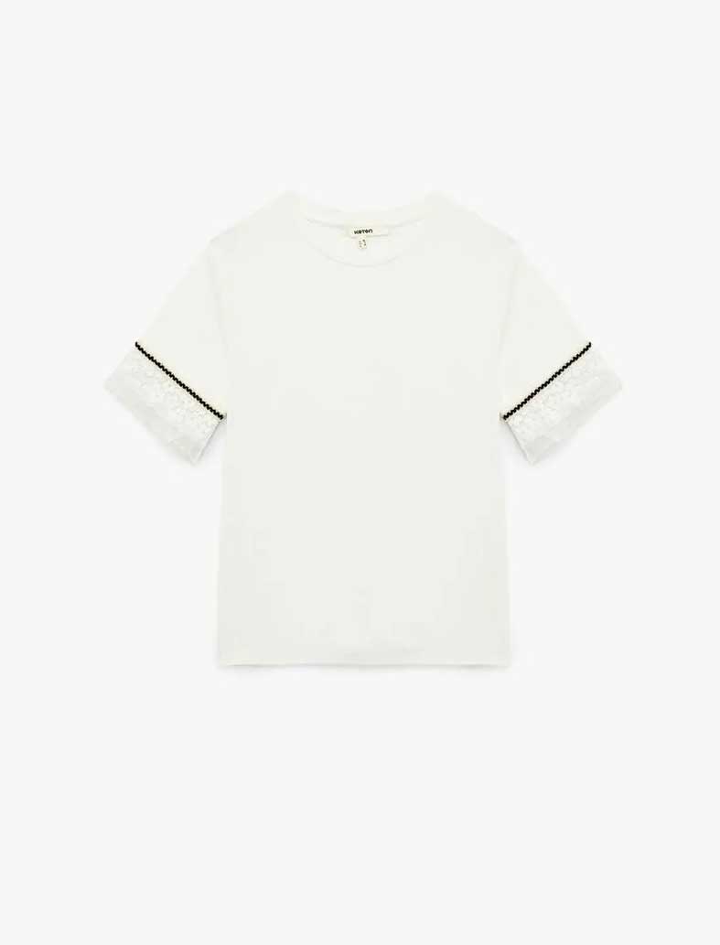 تی شرت زنانه کوتون Koton کد 6WAK50188EK