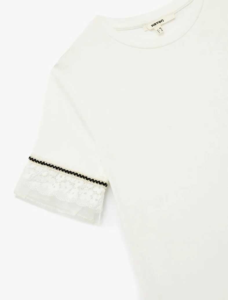 تی شرت زنانه کوتون Koton کد 6WAK50188EK