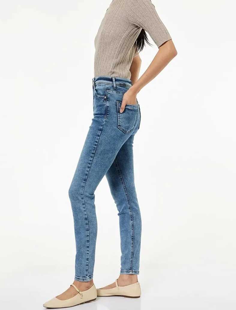 شلوار جین اسکینی زنانه کوتون Koton کد 6WAL40026MD