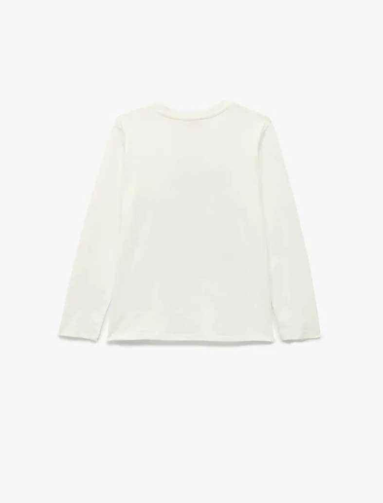 تی شرت طرح دار دخترانه کوتون Koton کد 6WKG10031AK