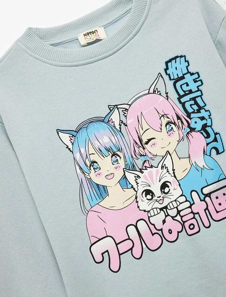 سویشرت  دخترانه کوتون Koton کد 6WKG10067AK