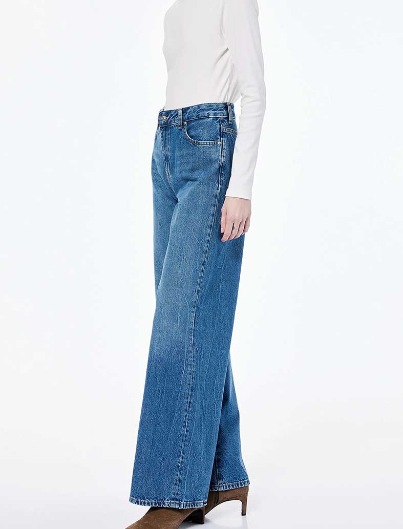 شلوار جین واید زنانه کوتون Koton کد 6WAL40196MD