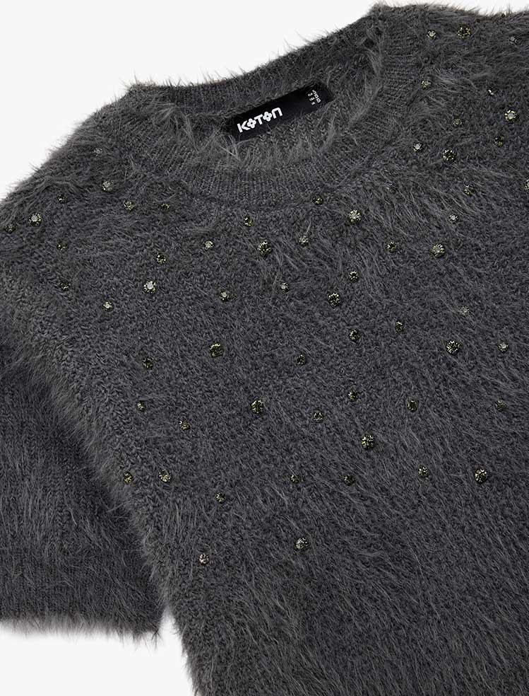 بافت آستین کوتاه زنانه کوتون Koton کد 6WAK90152HT