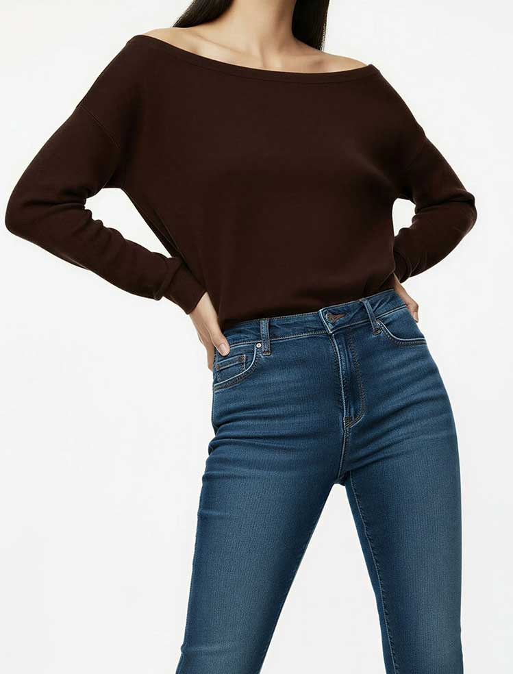 تی شرت زنانه کوتون Koton کد 6WAL10611IK