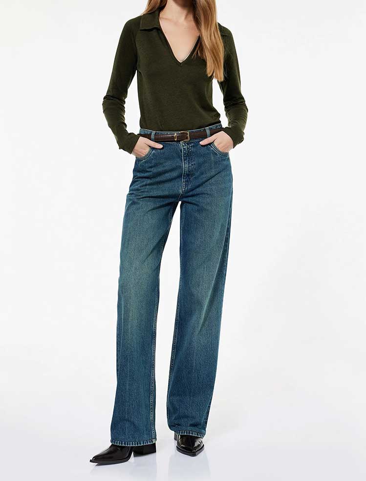 شلوار جین واید  زنانه کوتون Koton کد 6WAL40103MD