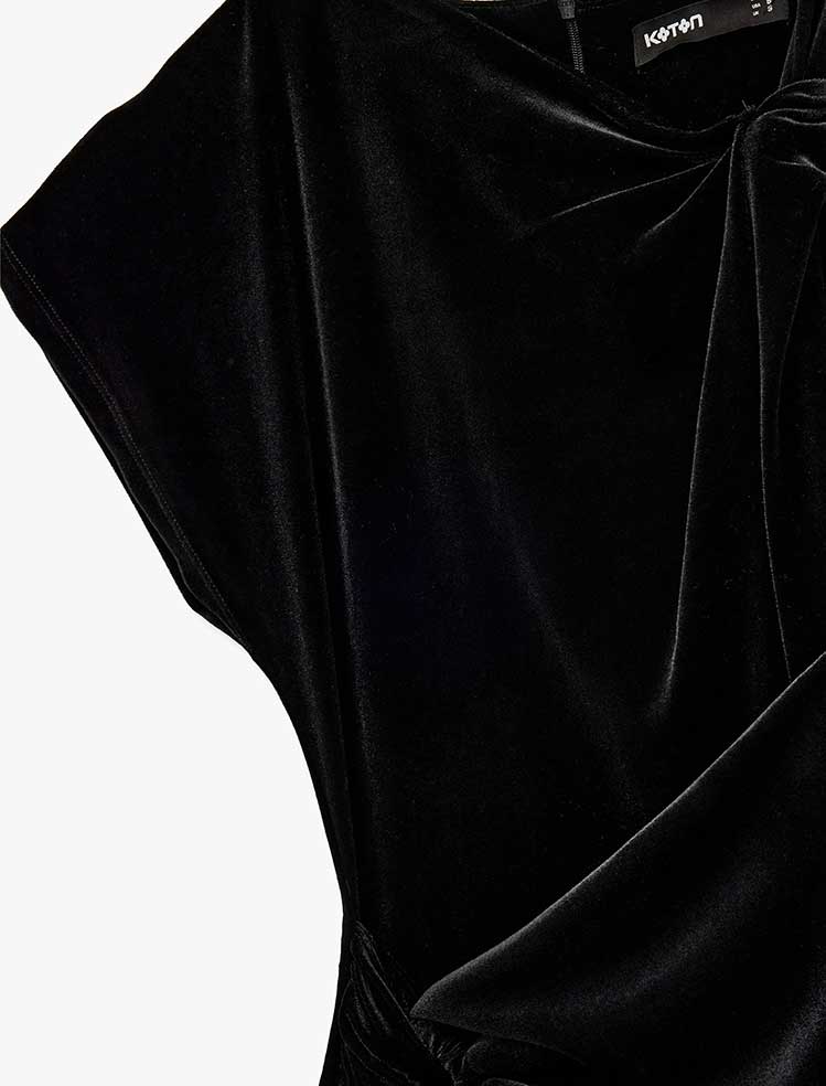 پیراهن مخمل زنانه کوتون Koton کد 6WAK80028EK