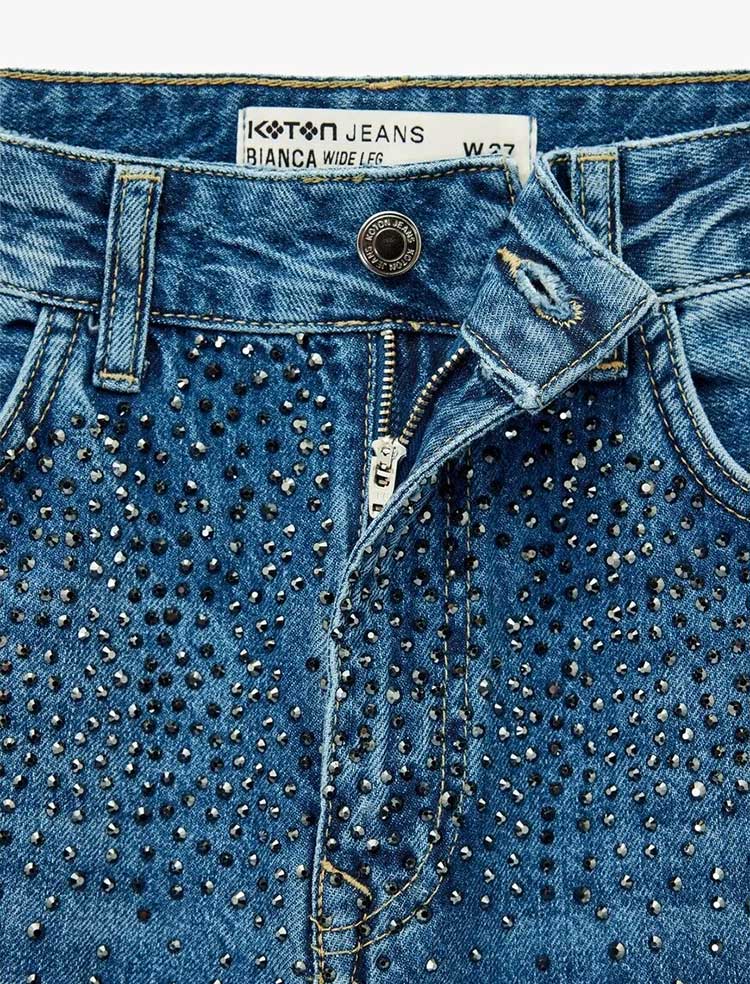 شلوار جین استریت زنانه کوتون Koton کد 6WAL40102MD