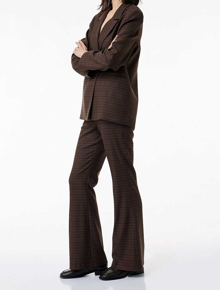 شلوار پارچه ای طرح دار زنانه کوتون Koton کد 6WAK40206UW