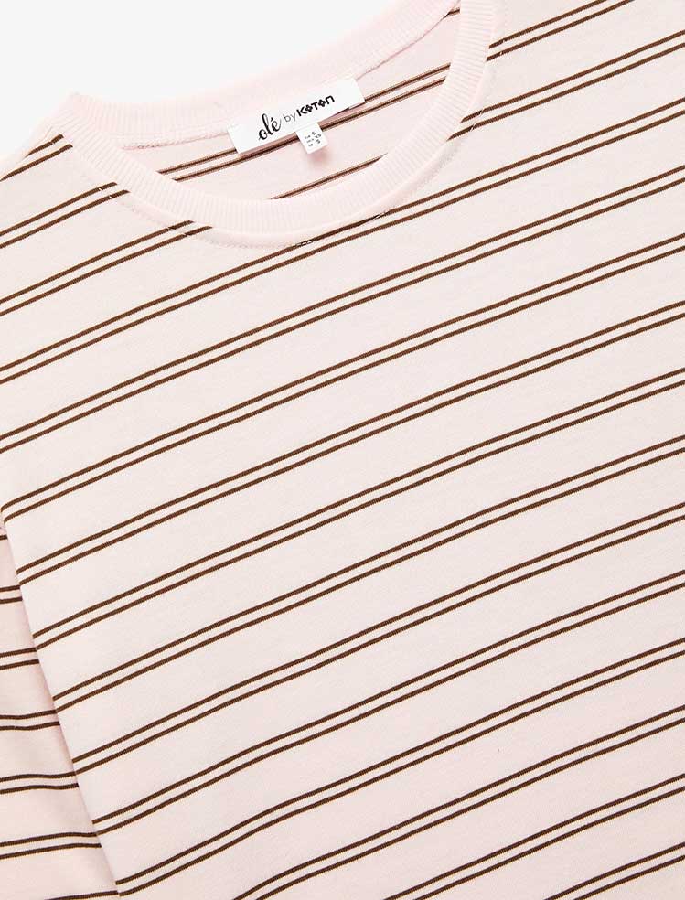 تی شرت زنانه کوتون Koton کد 6WAL10112IK