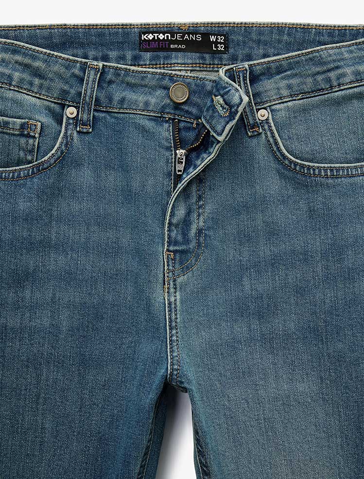 شلوار جین اسلیم فیت مردانه کوتون Koton کد 6WAM40014ID