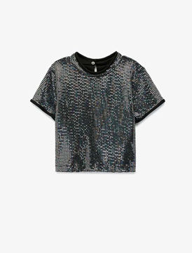 تی شرت پولکی دخترانه کوتون Koton کد 6WKG60002AK