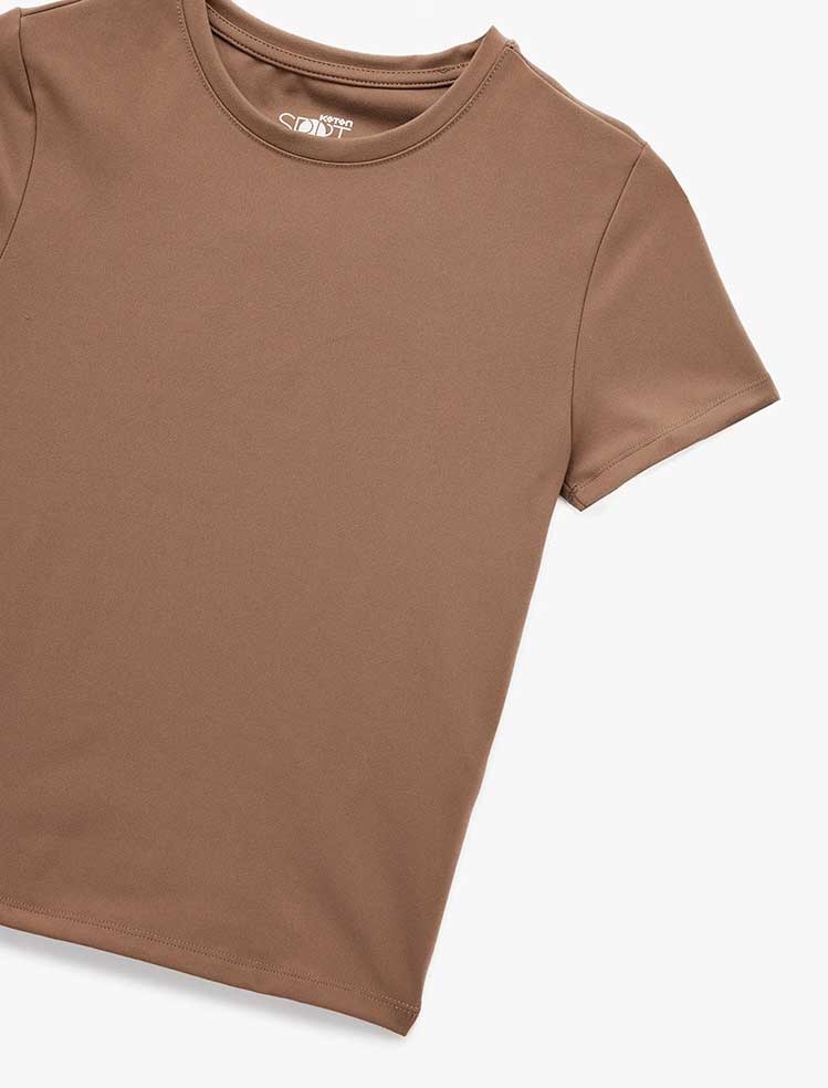 تی شرت ورزشی زنانه کوتون Koton کد 6WAK10154NK