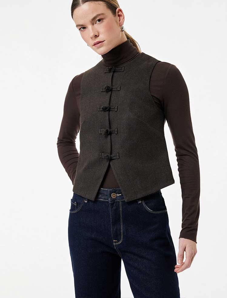 جلیقه زنانه کوتون Koton کد 6WAK20408EW