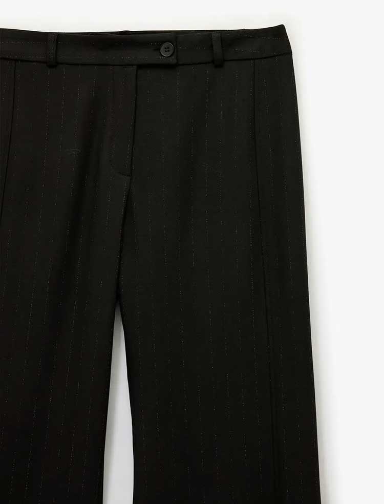 شلوار  راه راه پارچه ای زنانه کوتون Koton کد 6WAK40121EW