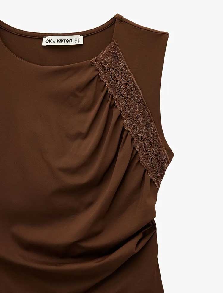 تاپ یقه اسکی زنانه کوتون Koton کد 6WAL30057IK