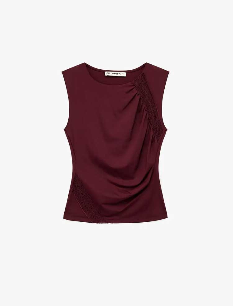 تاپ یقه اسکی زنانه کوتون Koton کد 6WAL30057IK