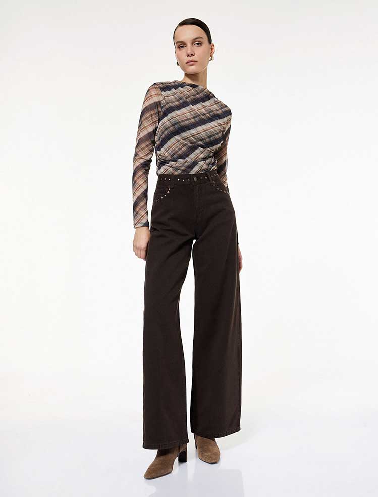 شلوار جين آزاد زنانه کوتون Koton کد 6WAL40045MW