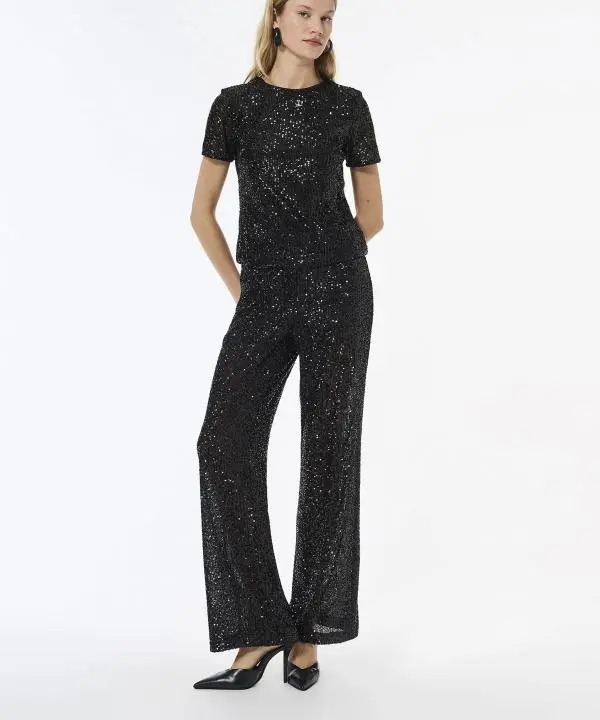 شلوار پولک‌دوزی  زنانه کوتون Koton کد 6WAK40001FK