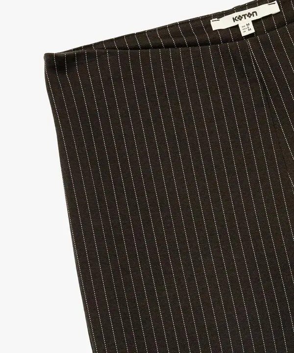 شلوار  راه راه پارچه ای زنانه کوتون Koton کد 6WAK40013UK
