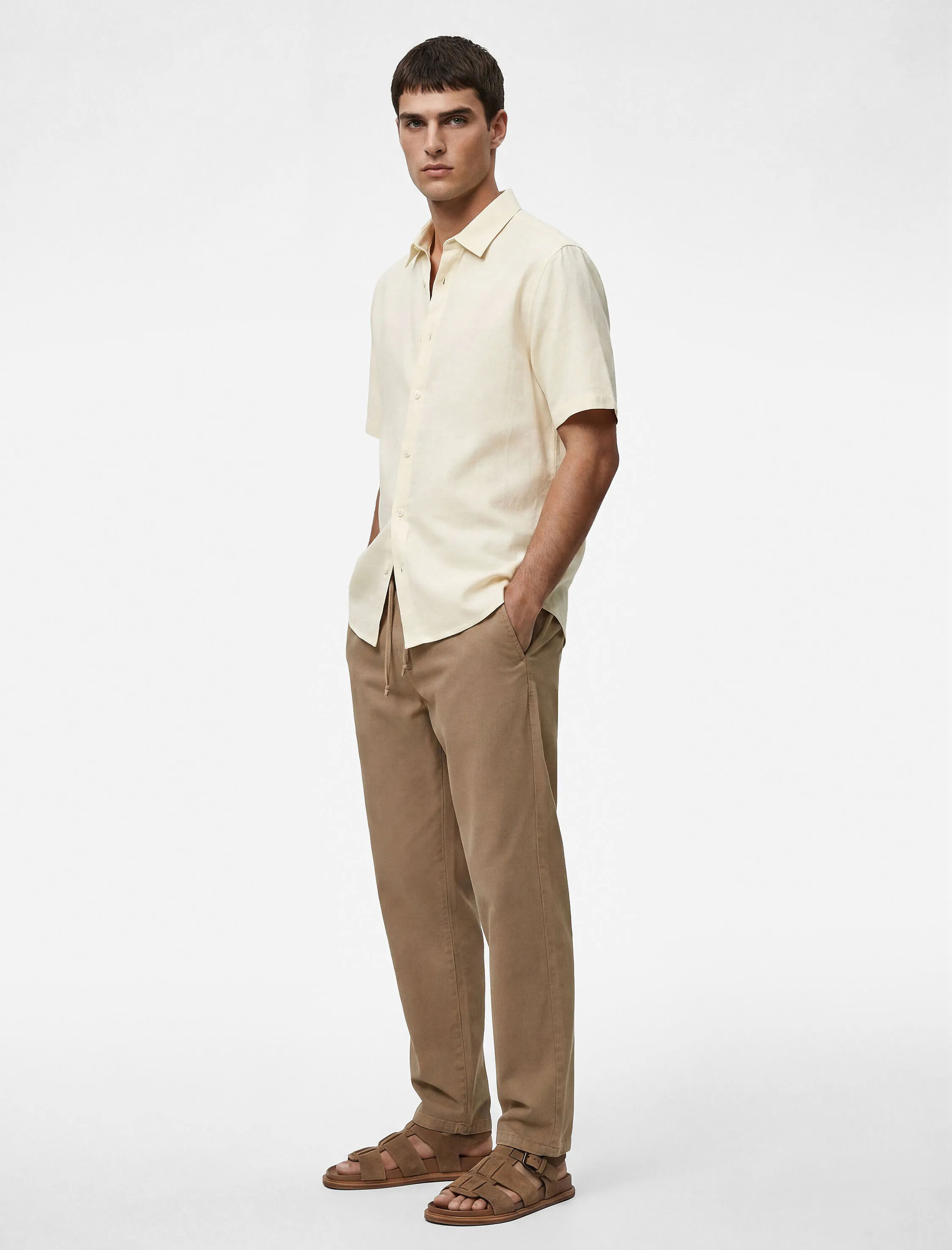 پیراهن آستین کوتاه مردانه کوتون Koton کد 6SAM60012HW